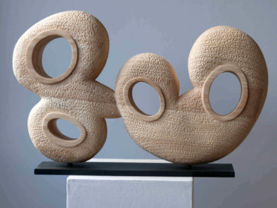 Accélération à un moment T - François LACOSTE Sculpture en bois