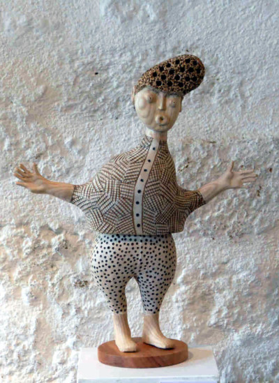 Marcelle, du chant, elle s’en souvient - François LACOSTE Sculpture en bois