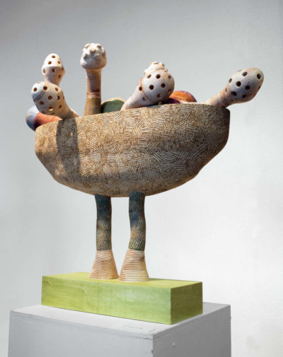 Les pousses-toufles - François LACOSTE Sculpture en bois